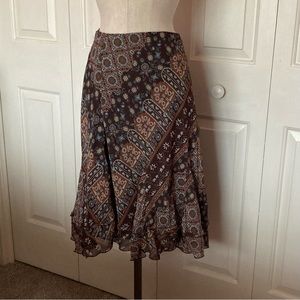 Boho patterned skirt